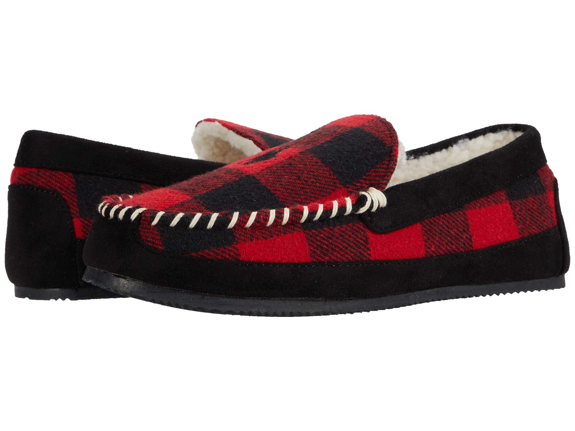 حذاء منزلي Polo Ralph Lauren Cali II Moccasin Slipper، أسود/أحمر