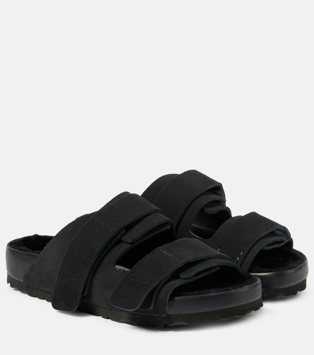 Suede slides x tekla uji Birkenstock 1774, gray