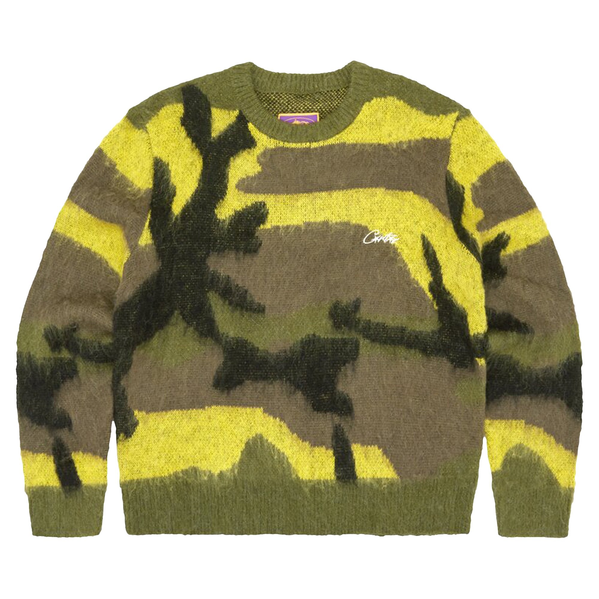 Gutta Camo Mohair Knitted Corteiz Sweater