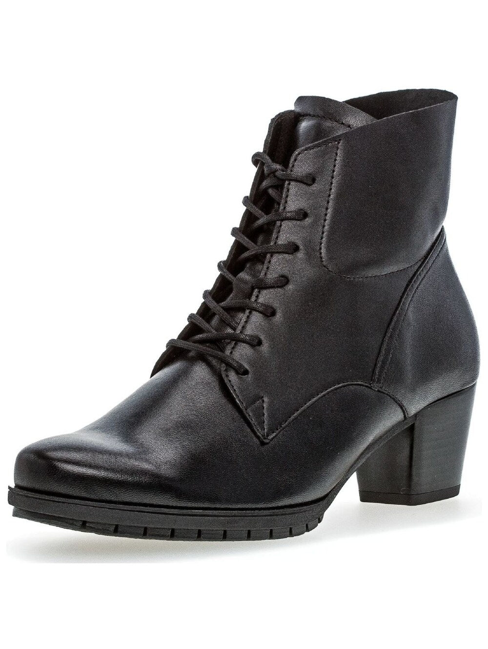 Gabor lace-up ankle boots, black