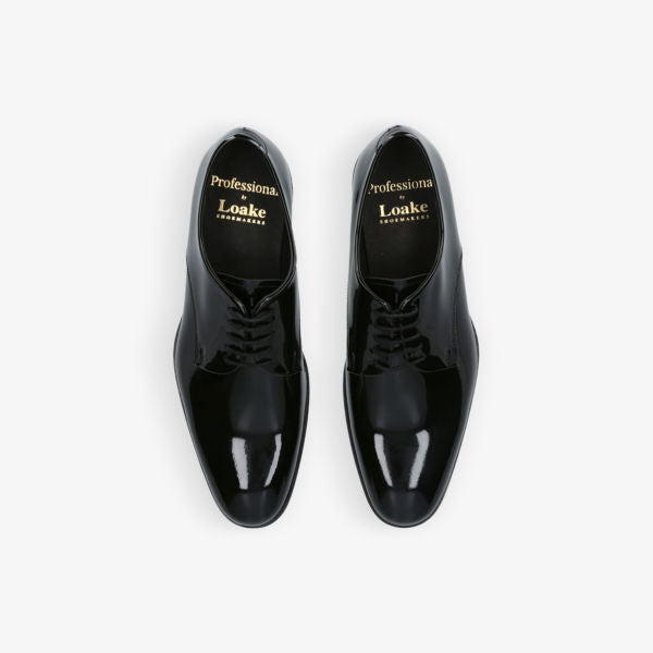 Loake leather oxfords with bow, black