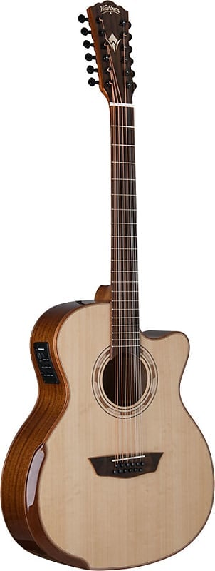 Washburn G15SCE-12 Acoustic Guitar | Comfort Series 12-String Grand Auditorium w/ Electronics. New with Full Warranty!