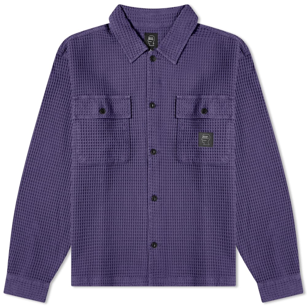 Brain Dead Waffle Button Shirt