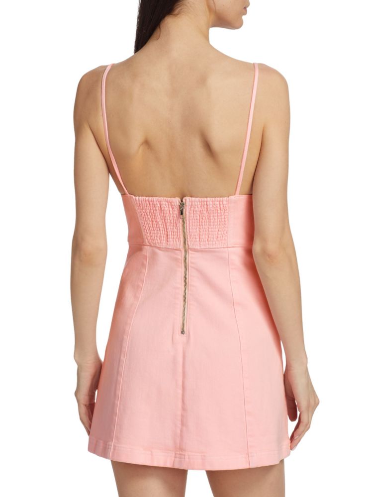 Alice + Olivia Carli Empire Mini Dress in Petal