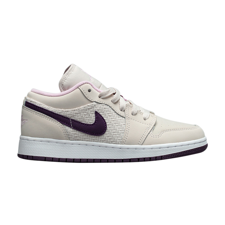 Air Jordan 1 Low GS 'Night Purple' Sneakers, Purple