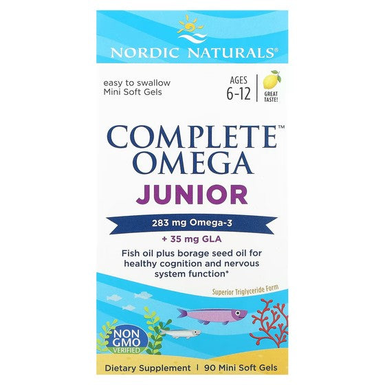 Nutritional supplement Nordic Naturals Complete Omega Junior for children from 6 to 12 years old