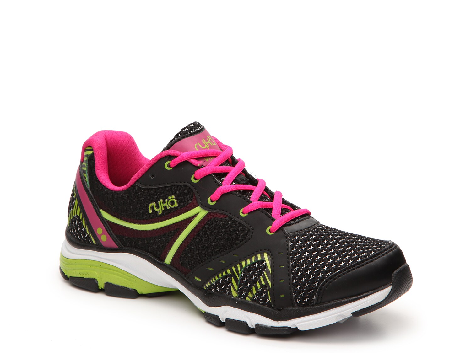 Women's sneakers Ryka Vida RZX, black / green / pink