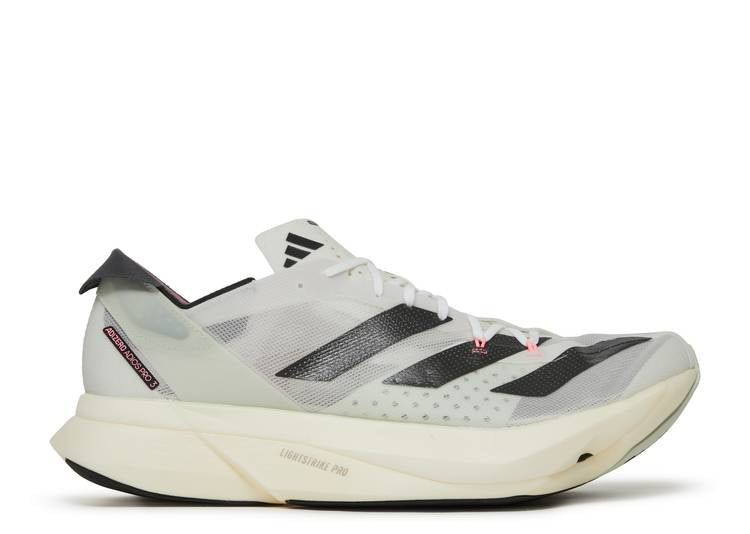 Adidas ADIZERO ADIOS PRO 3 'WHITE NIGHT METALLIC' sneakers, white