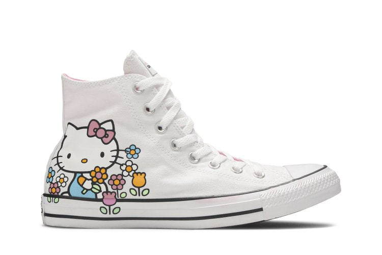 Converse Hello Kitty x Chuck Taylor All Star Hi 'Flowers' Sneakers, White