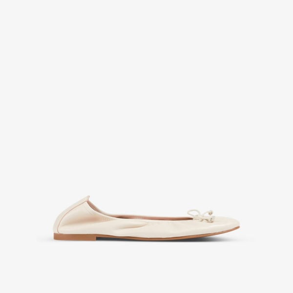 Trilly Lk Bennett patent leather ballet flats, beige