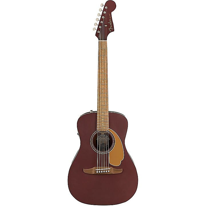 جيتار صوتي كهربائي Fender California Malibu Player بلون Burgundy Satin