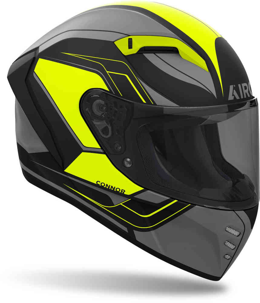 Connor Dunk Airoh Helmet, Black/Neon Yellow