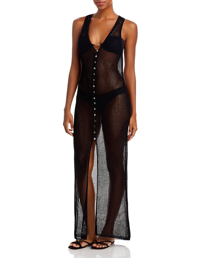 Adrift Crochet Maxi Dress, L*Space Swim Cover-Up