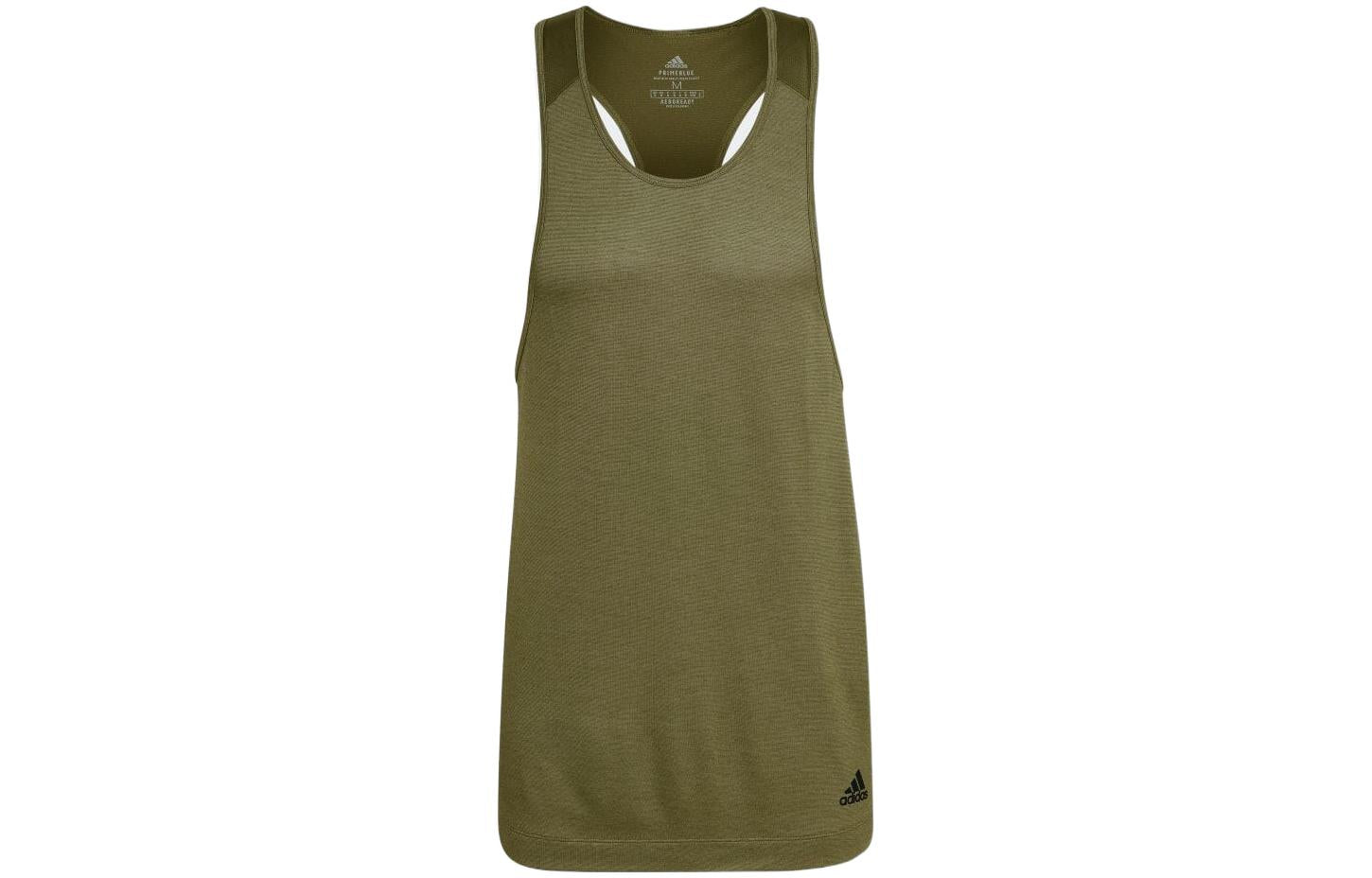 Men's T-shirt olive green Adidas, olive green