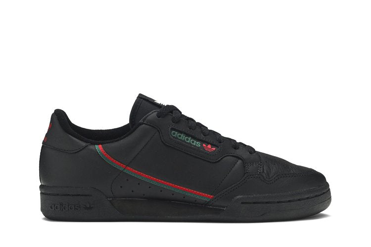 Adidas Continental 80 'Black Scarlet Green' sneakers, black