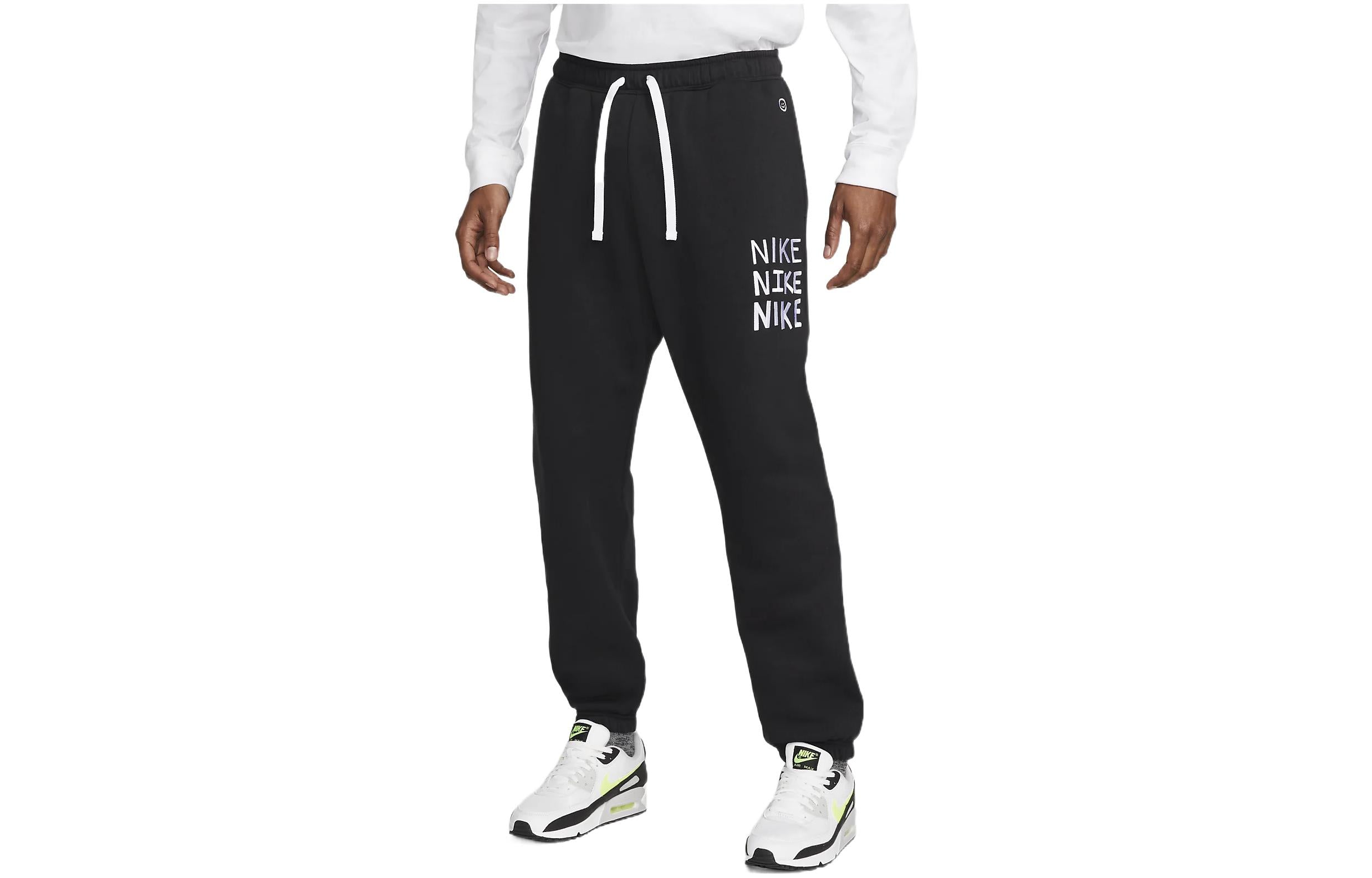 Men's black knitted sweatpants Nike, black