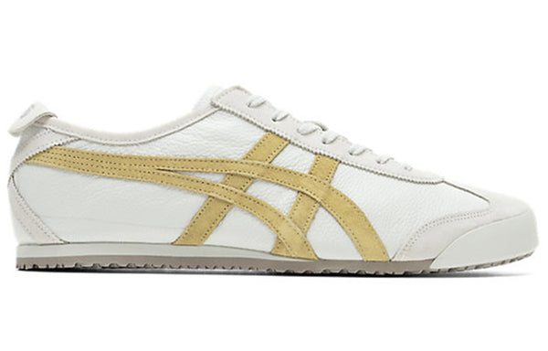 حذاء رياضي Onitsuka Tiger Mexico 66 Vin 'White Gold'، باللون الأبيض