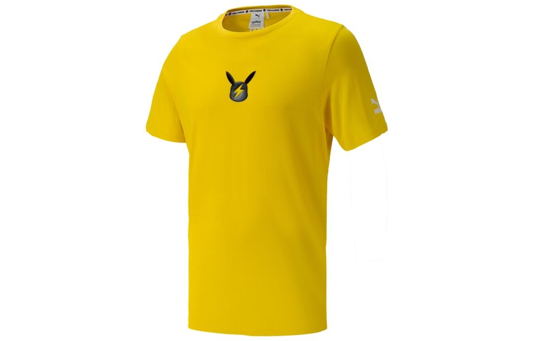 Pokemon X Pokemon Co-Brand Series T-Shirt for Men Yellow Puma Yellow