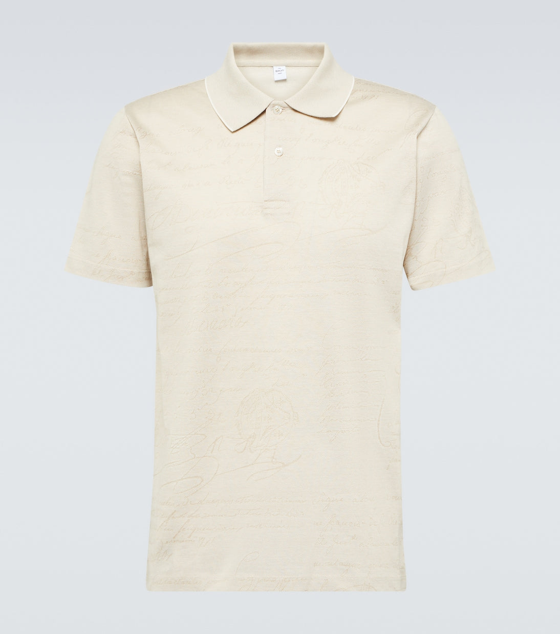 Berluti cotton polo shirt, beige