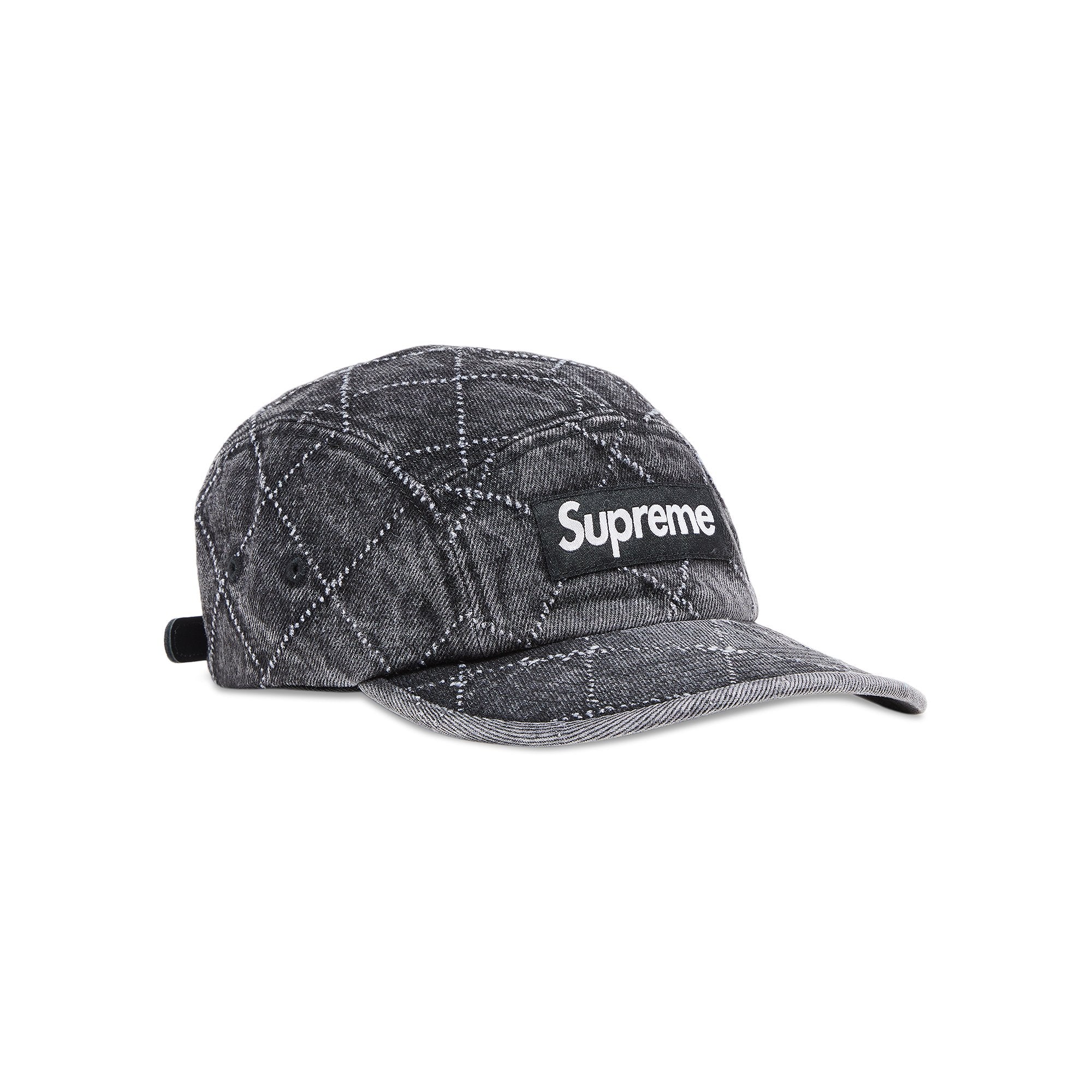 Supreme Denim Cap with Perforations, Black