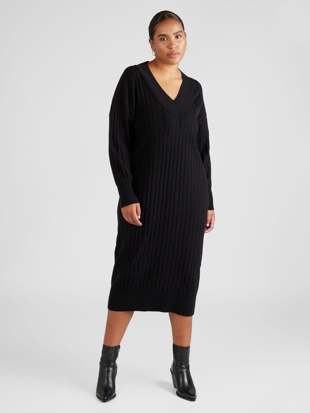 Only New Tessa knitted dress, black