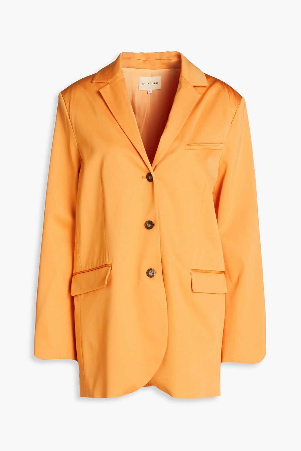 Sund LOULOU STUDIO satin blazer, orange