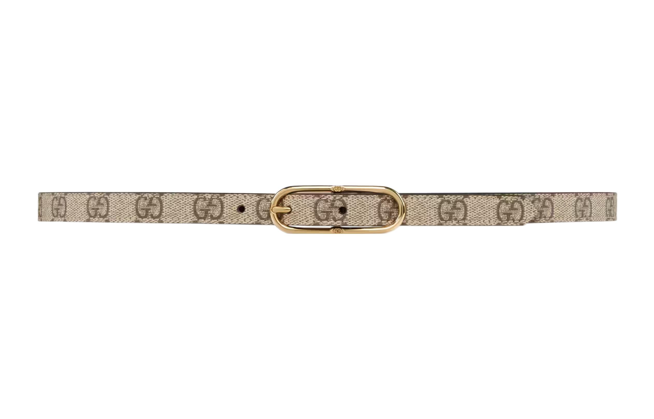 Leather belt Gucci Jackie 1961 women's, brown