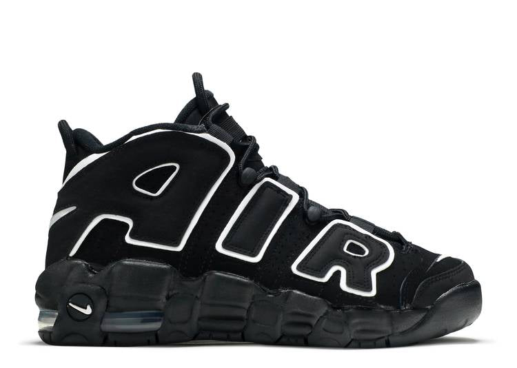 حذاء رياضي Nike AIR MORE UPTEMPO GS 'BLACK' 2016، باللون الأسود