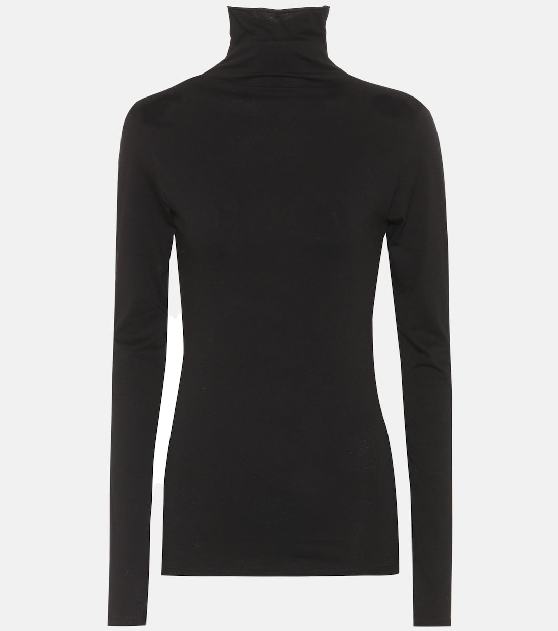 Talisia VELVET cotton turtleneck, black