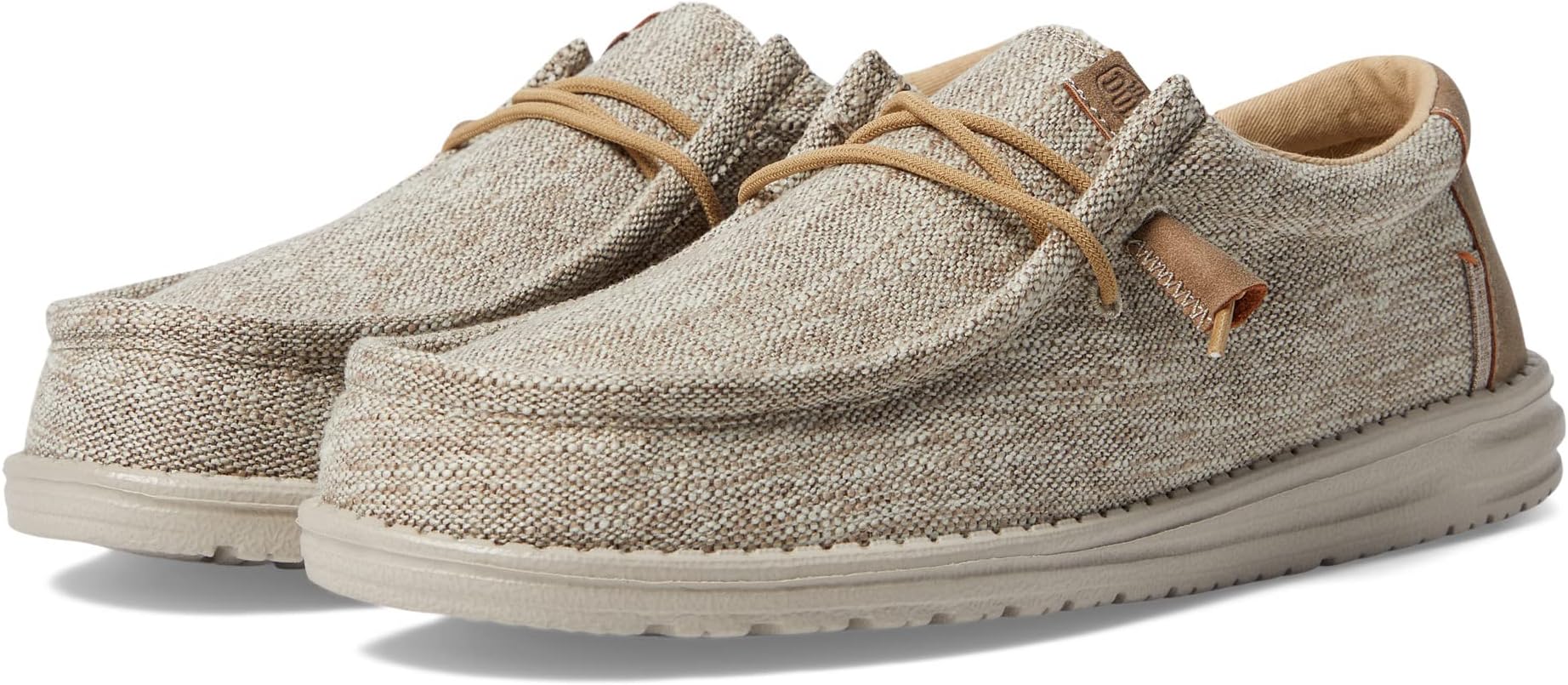 Wally Ascend Woven Slip-On Casual Shoes Hey Dude Loafers, Walnut