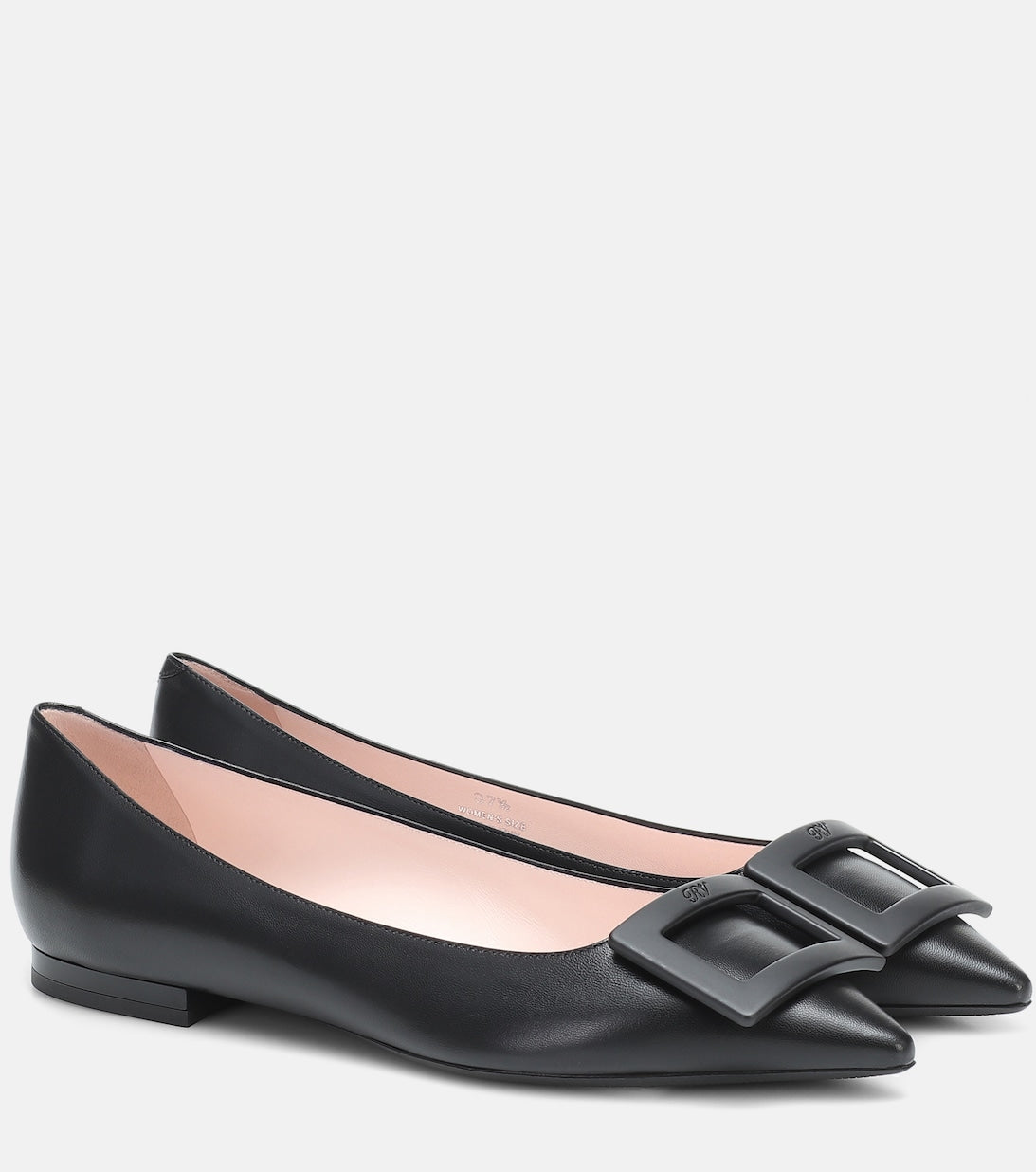 Gommettine Ball Roger Vivier leather ballerinas, black