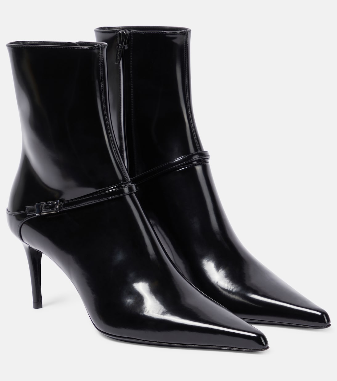 Hacker 70 Saint Laurent leather ankle boots, black