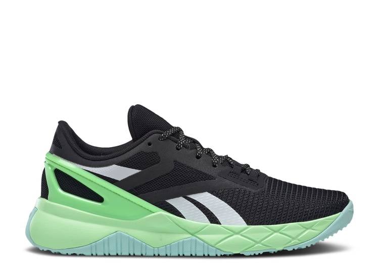 حذاء رياضي Reebok WMNS NANOFLEX TR 'BLACK NEON MINT' باللون الأسود