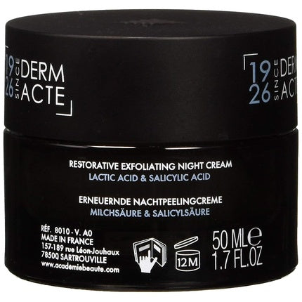 Academie Derm Acte Revitalizing Exfoliating Night Cream, 1.7 oz, AcadeMgE