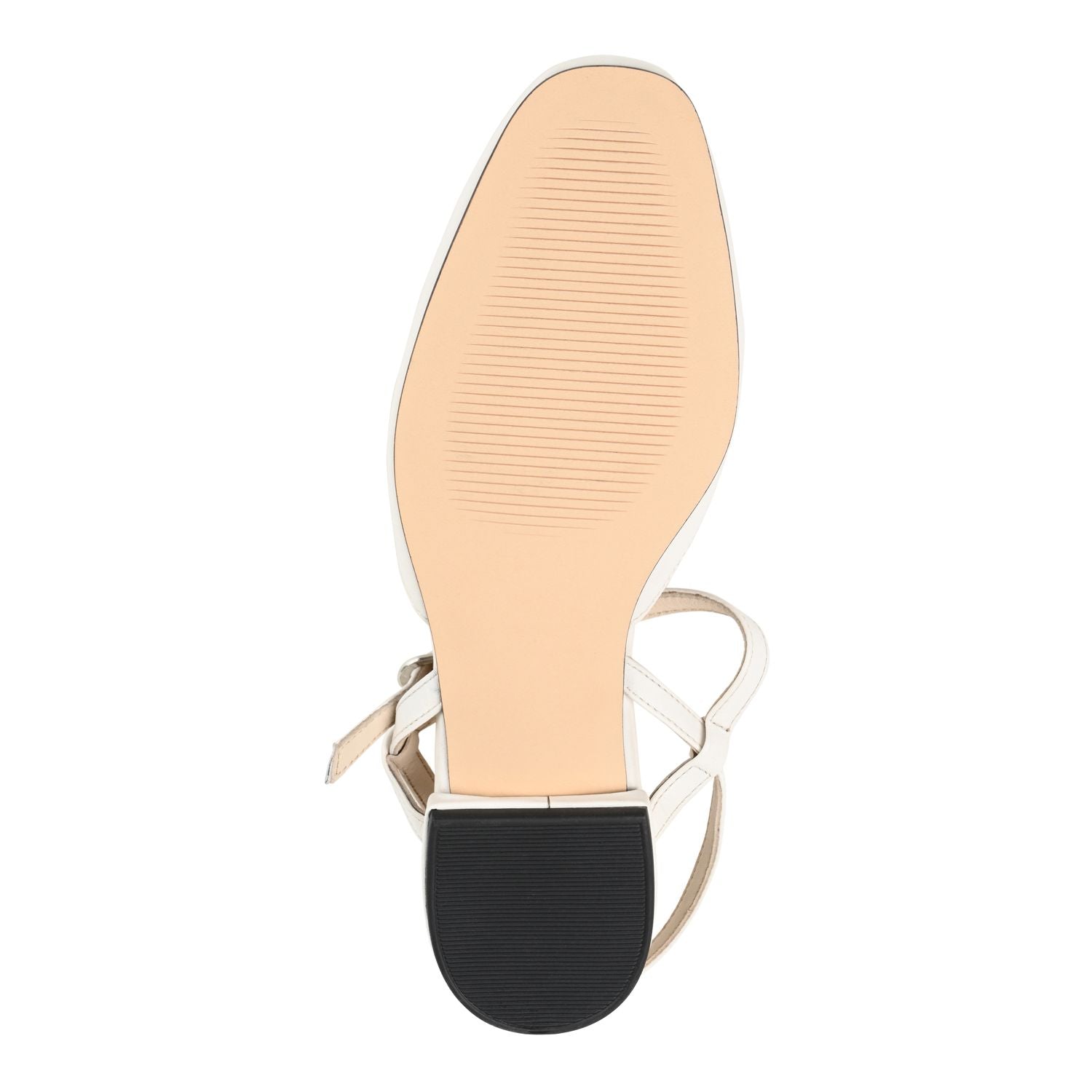 Journee Signature Women's Leather Flat Shoes Amannda Tru Comfort Foam Journee Signature beige