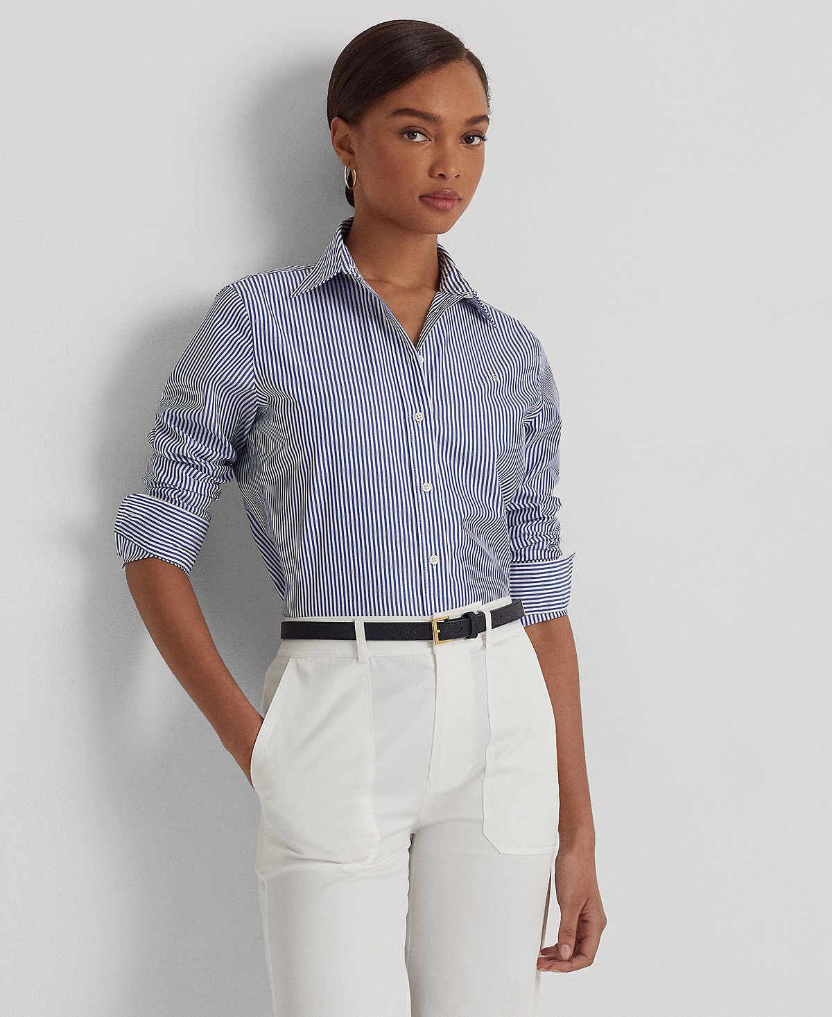 Straight Fit No Iron Shirt, Regular and Petite Lauren Ralph Lauren