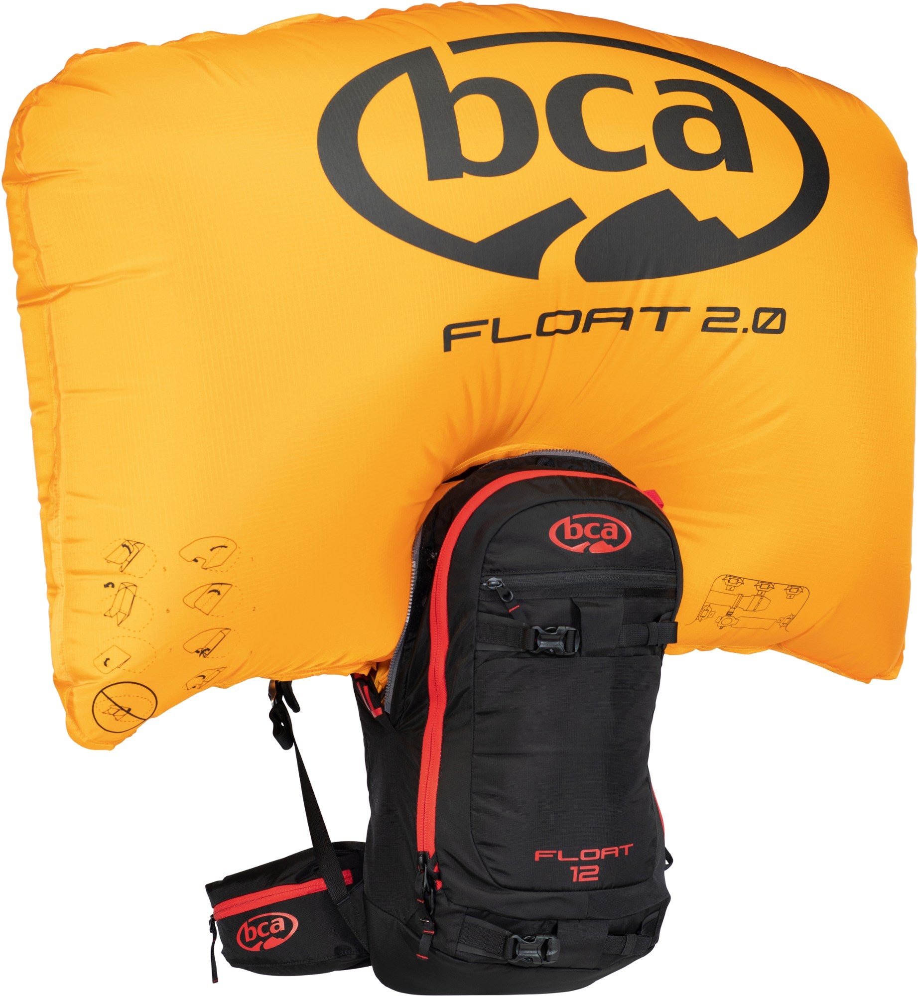 Float 12 Avalanche Airbag 2.0 Pack Backcountry Access, Black