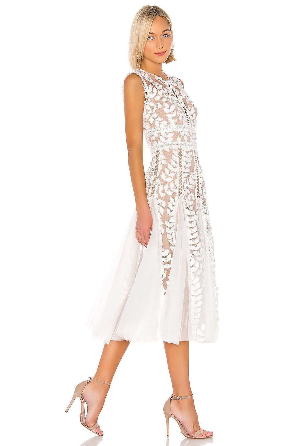 Midi dress Bronx and Banco Saba Blanc, white