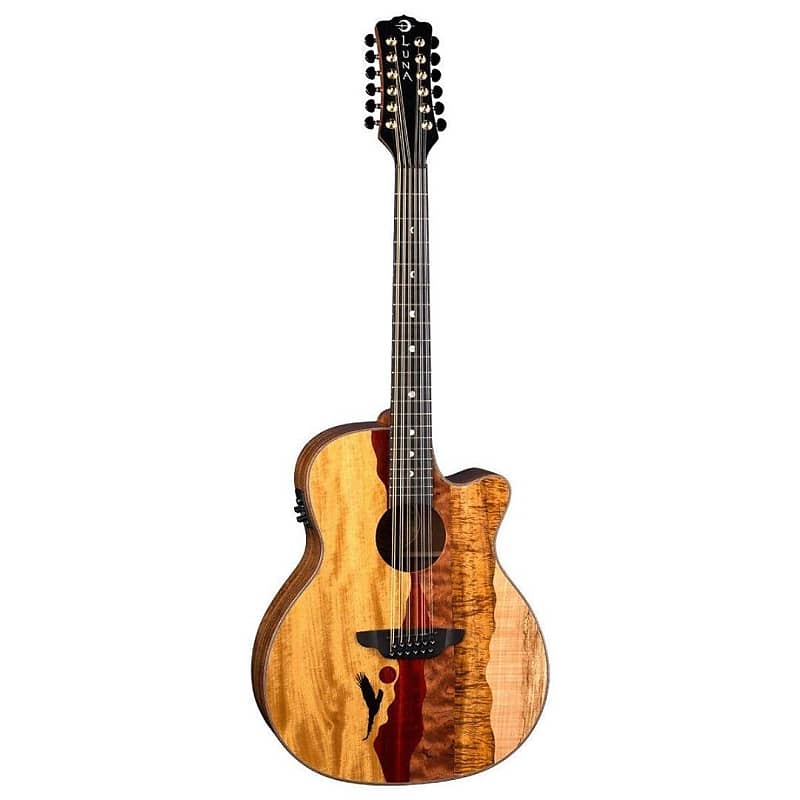 Acoustic guitar Luna Vista Eagle 12 String Tropical Wood Acoustic Electric Guitar w/Hard Case