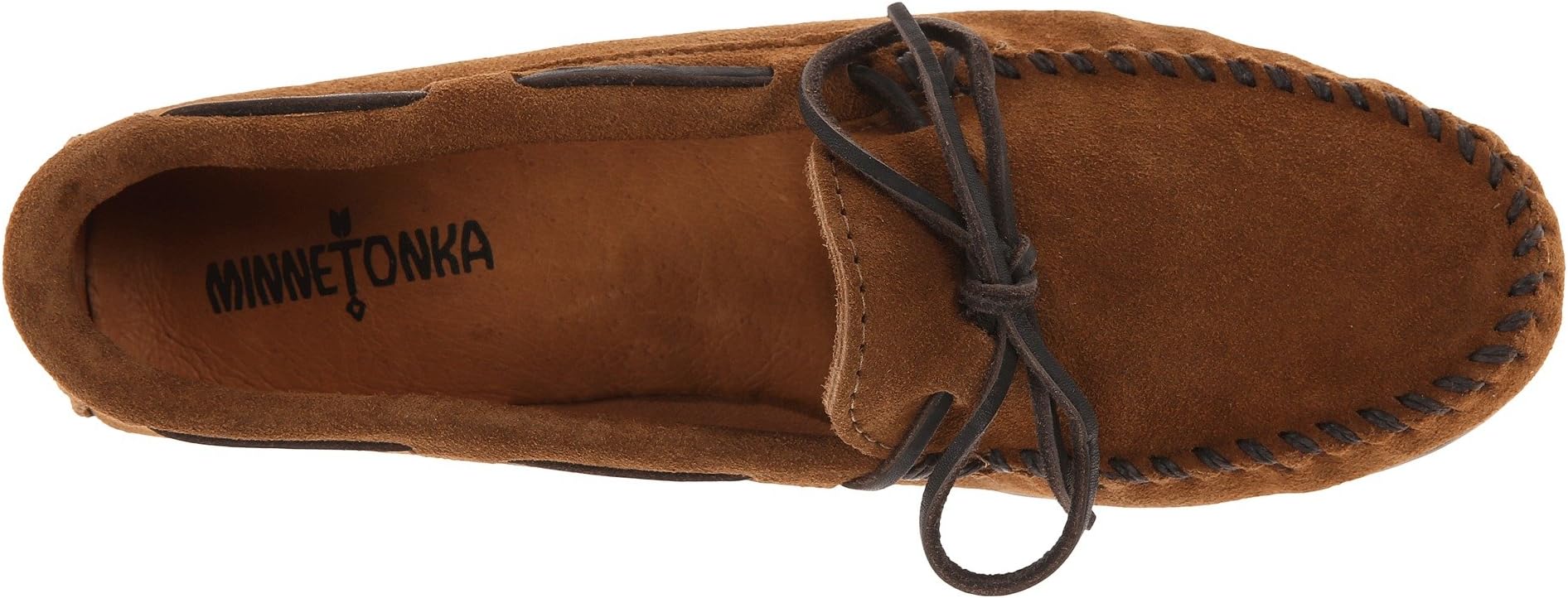 Classic Moc Minnetonka Loafers in Dusty Brown Suede