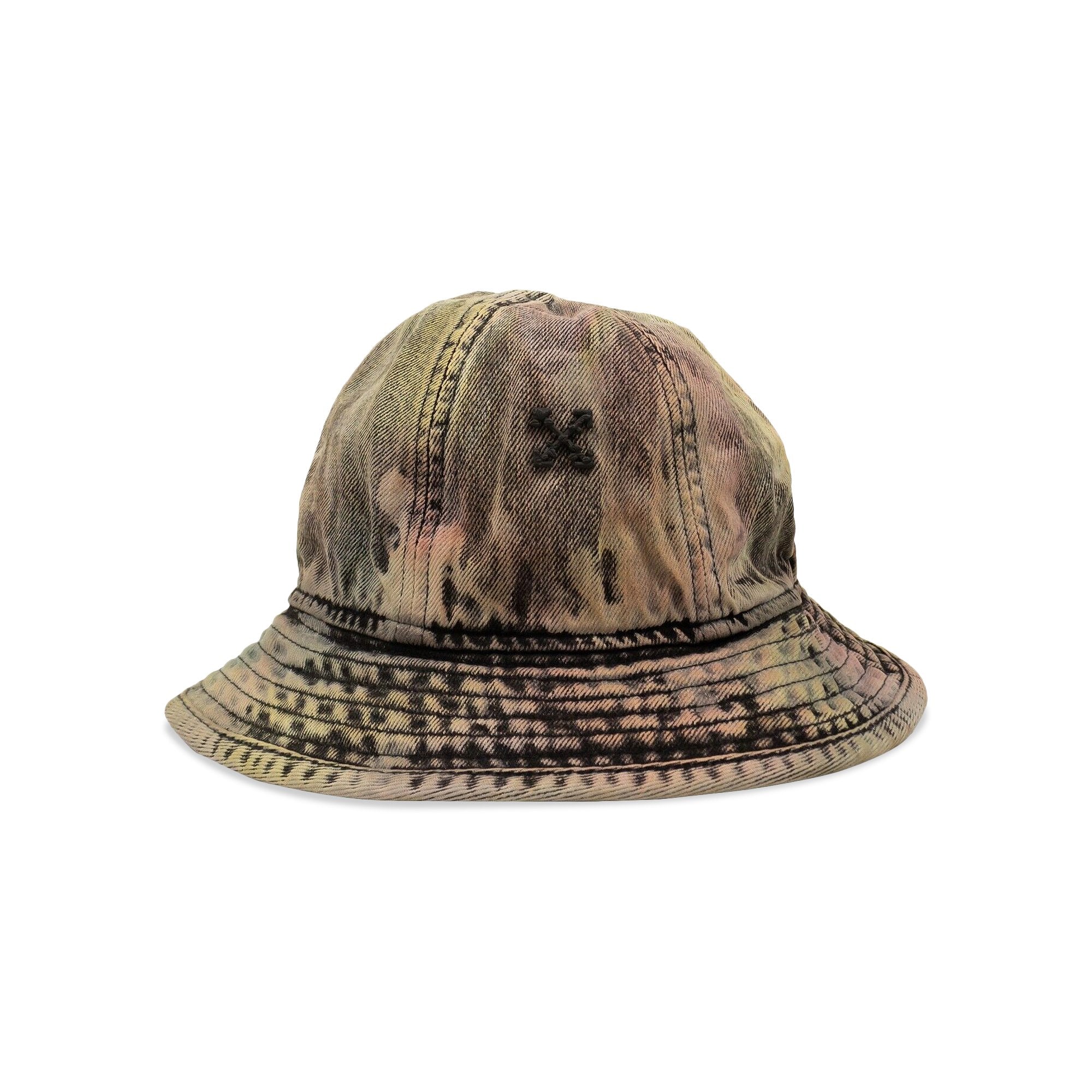 Off-White Denim Bucket Hat with Ev Pockets, Gray