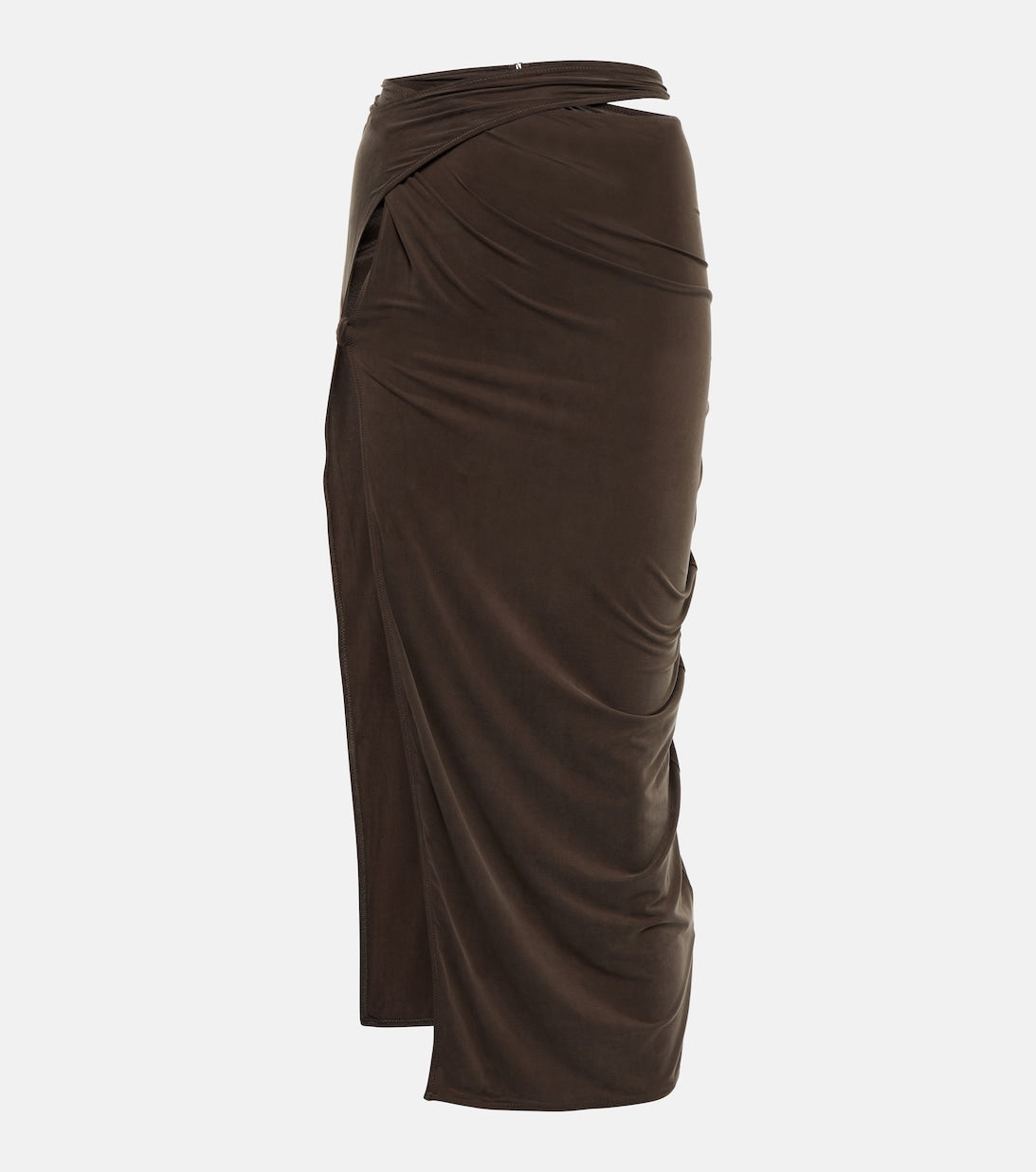 Midi skirt La Jupe Espelho JACQUEMUS, brown