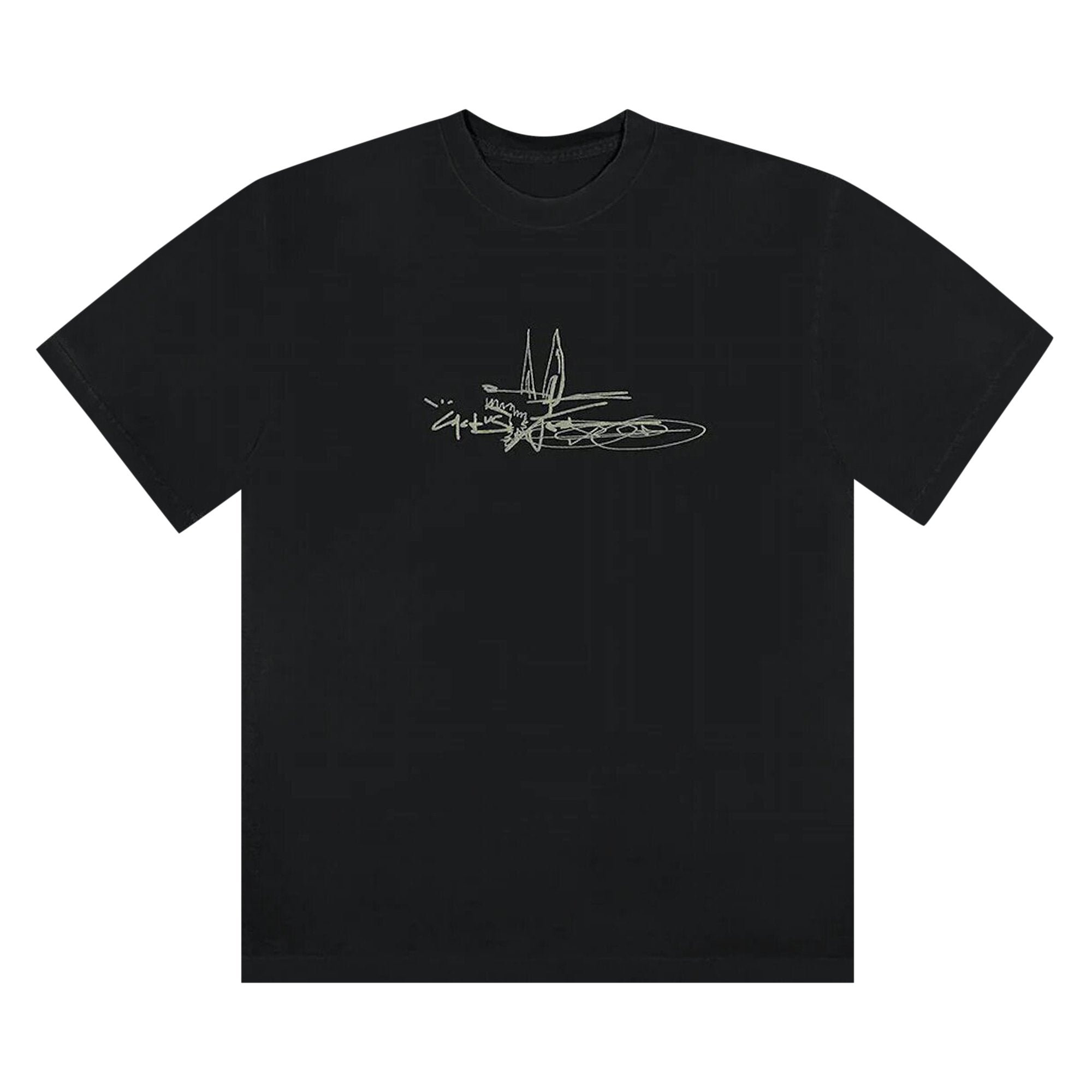 Travis Scott x Jordan Scribble Cactus Jack T-Shirt in Black