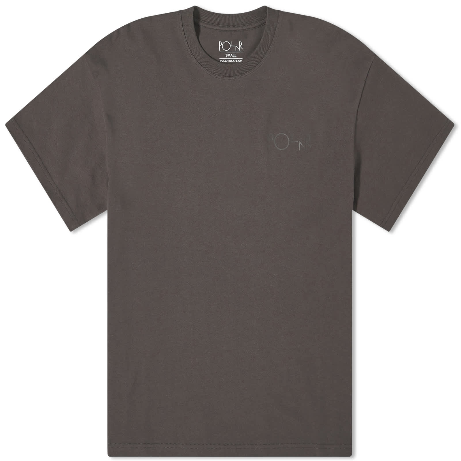 T-shirt Polar Skate Co. Stroke Logo, Dirty Black