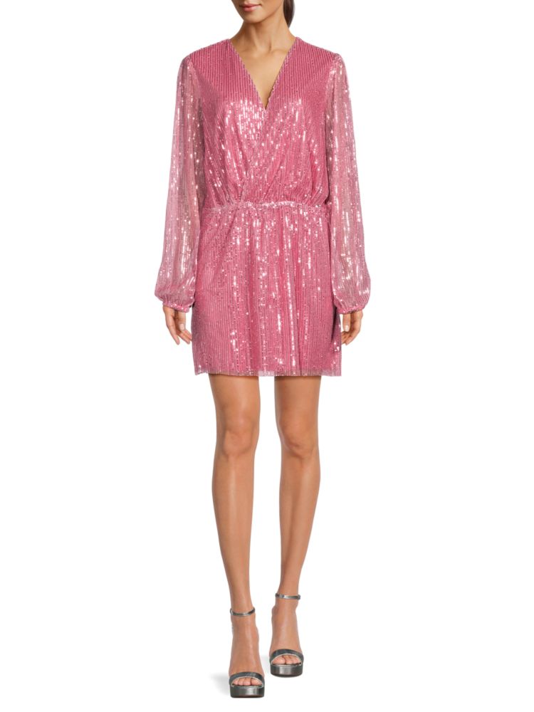 Walter Baker Sequin Callypso Mini Dress, Pink