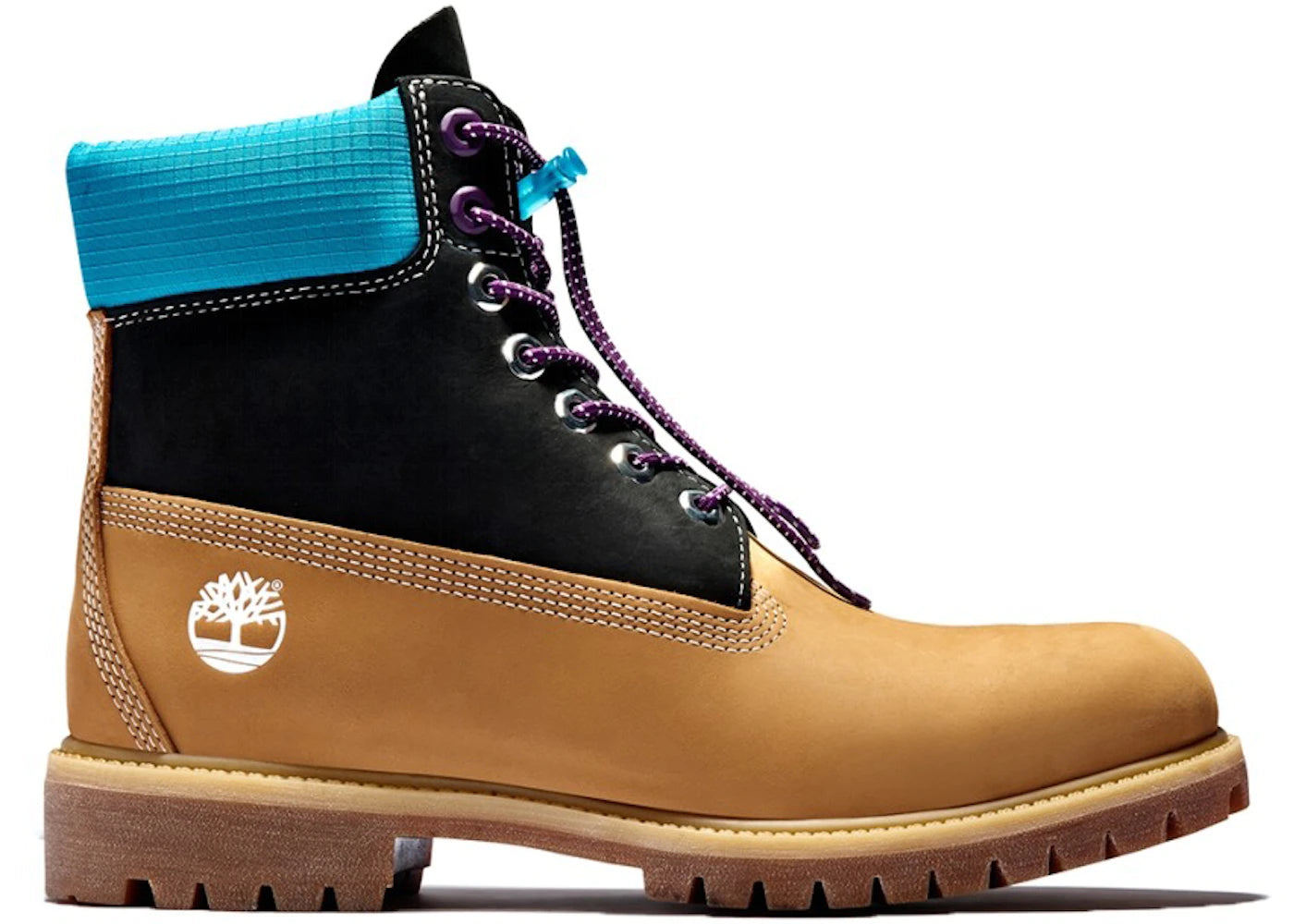 Boots Timberland 6-Inch Premium Waterproof, black / teal / wheat