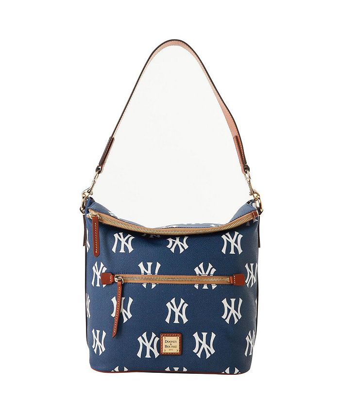 حقيبة توت نسائية من Dooney &amp; Bourke New York Yankees Monogram باللون الأزرق