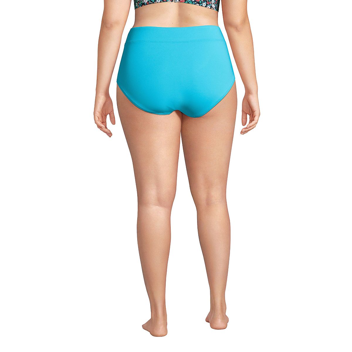 Lands' End Women's High Waist Tummy Control Plus Size Bikini Bottoms