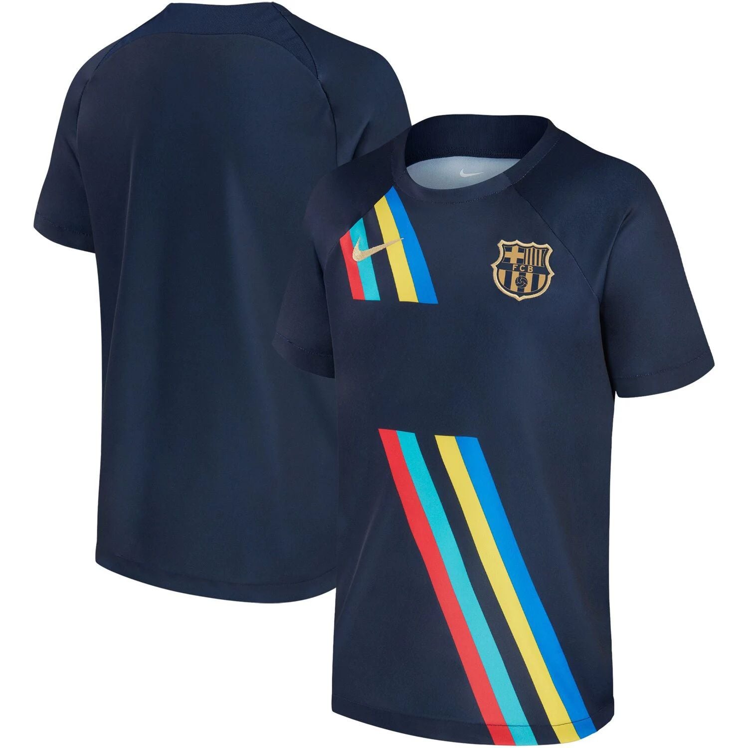 Men's Navy Barcelona 2022/23 Nike Away Pre-Match Shirt