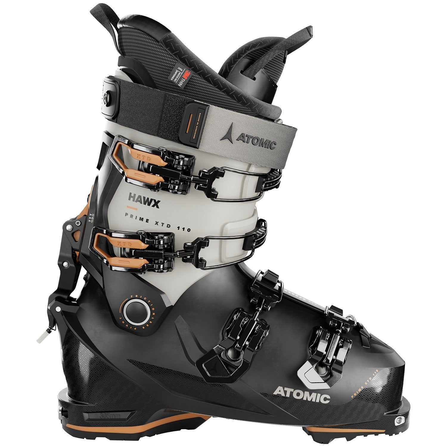 حذاء تزلج Atomic Hawx Prime XTD 110 GW Alpine Touring 2024، أسود